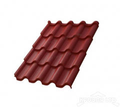 Металлочерепица Монтерроса- M , RAL 3020 Красный, толщина 0,5