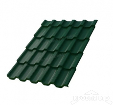 Металлочерепица Трамонтана- S , RAL 6005 Зеленый мох, толщина 0,5