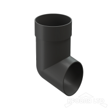 Наконечник трубы (отмёт) для водостока Деке Премиум RAL 7024 графит