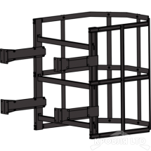 Пожарная лестница Универсальная Rofsystems П1-2, Дуга экрана 800 мм Полиэстер RAL Цвет RAL  8019 
темный шоколад, 1,05 м