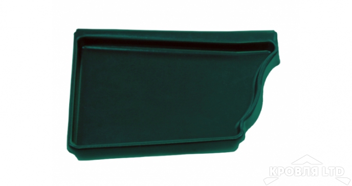 Заглушка левая Vortex 125/90 RAL 6005 зеленый мох