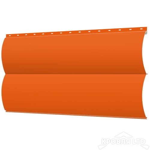 Сайдинг металлический "Венец" RAL 2004 Апельсин, толщина 0,45