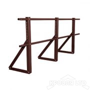 Кровельное ограждение Roofsystems серия ECONOM H-600 d25, Полиэстер RAL 8017 коричневый шоколад, 3м