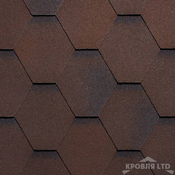 Гибкая черепица Ruflex  серия Премиум коллекция Sota Premium цвет Темный шоколад