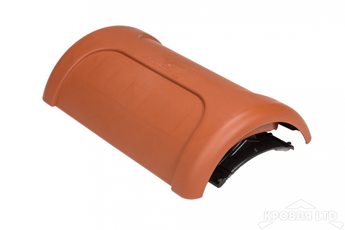 Коньковый элемент Vilpe PELTI - KTV/HARJA цвет кирпичный для металлических кровель