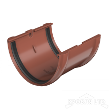 ТН ПВХ D125/82 ММ СОЕДИНИТЕЛЬ ЖЕЛОБА КРАСНЫЙ  Rall 8004