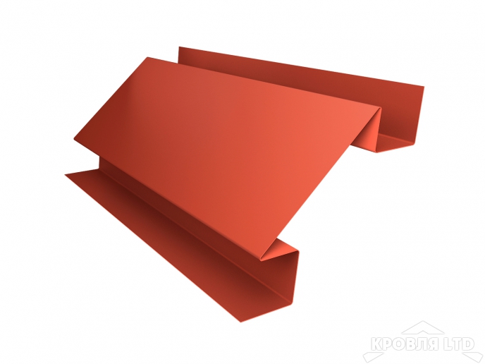 Планка угла внутреннего сложного, Полиэстер RAL 8004 терракота, толщина 0,45