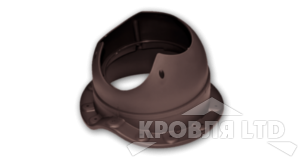 Основание для вентеляционной трубы Krovent Base-VT Wave 125/150 коричневый для металлочерепицы