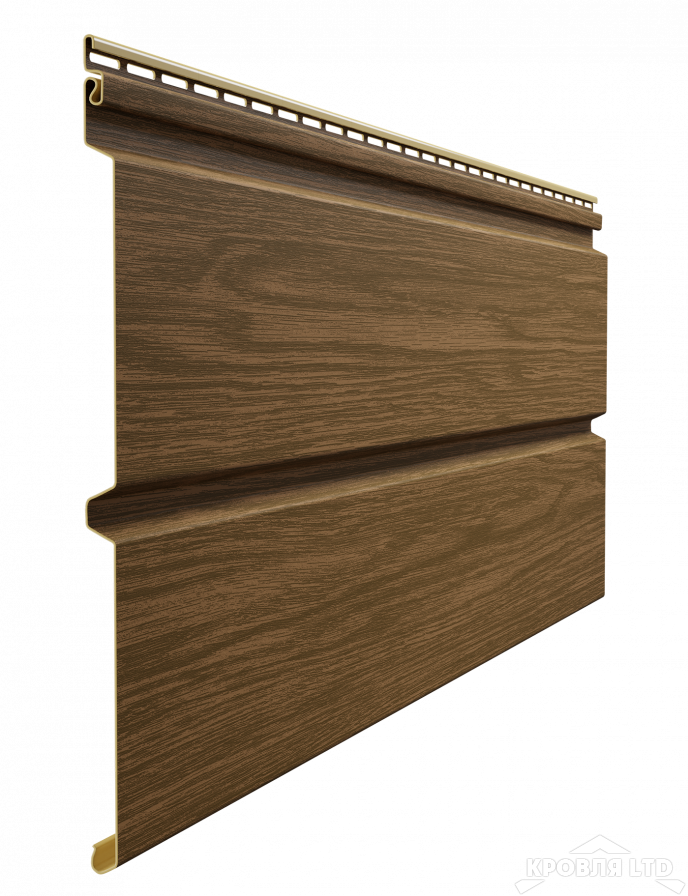 Сайдинг виниловый брус профилированный Döcke Монреаль цвет Миндаль 3,6 м
