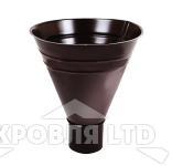 Воронка водосборная для водостока Foramina PUR д300/100 мм RAL 8017 шоколад
