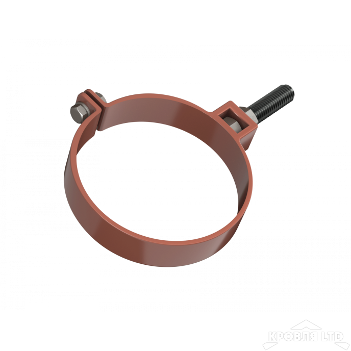 ТН ПВХ D125/82 ММ ХОМУТ ТРУБЫ УНИВЕРСАЛЬНЫЙ 140ММ КРАСНЫЙ Rall 8004