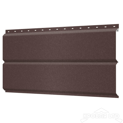 Сайдинг металлический Евробрус RAL8017 Шоколад Стальной Бархат, толщина 0,5