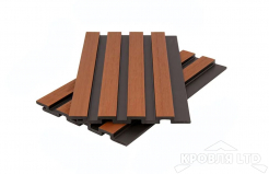 Стеновая панель брусковая из ДПК CO-EX MIX 13х177х3600 мм Sand mix