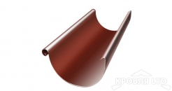 Желоб полукруглый для водостока Грендлайн 125 мм 3 м RAL 8004 терракота