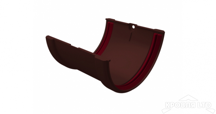 Соединитель желобов ПВХ Grand Line 120/87 Ral 8017 шоколад