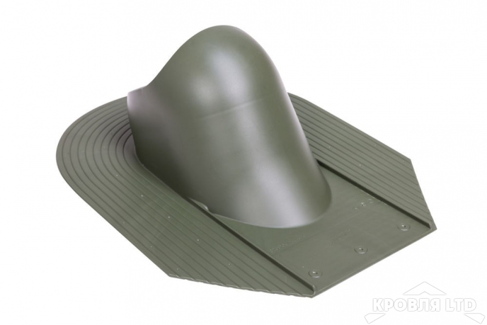Основание для вентиляционной трубы Vilpe HUOPA/SLATE 110 –160 цвет зеленый   для гибкой черепицы