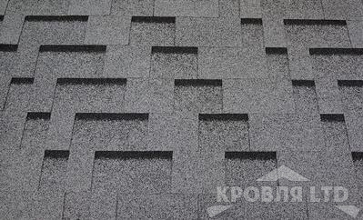 Гибкая черепица Roofshield  серия Family Eco Light коллекция Модерн цвет Серый с оттенением