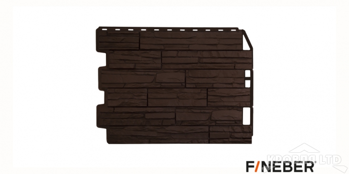 Фасадная панель FineBer  Скол Коричневый