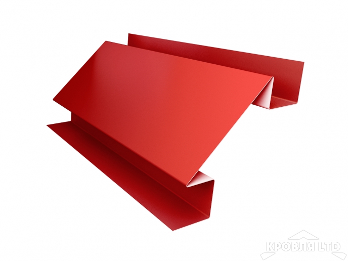 Планка угла внутреннего сложного, Полиэстер RAL 3003 рубиново-красный, толщина 0,45