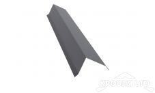 Планка торцевая 80х100, Полиэстер RAL 7004 сигнальный серый, толщина 0,45