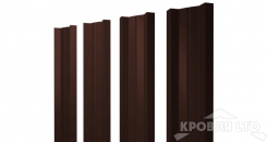 Евроштакетник М-образный А 0,45 PE RAL 8017 шоколад