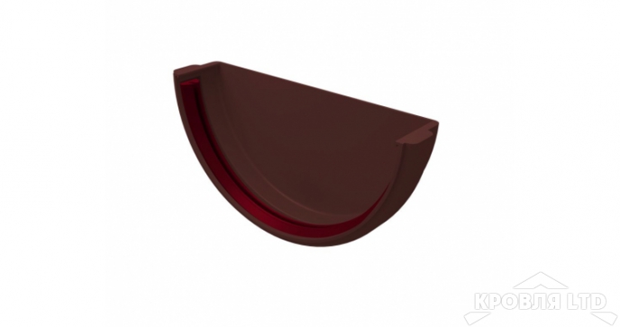 Заглушка желоба универсальная ПВХ Grand Line 120/87 Ral 8017 шоколад