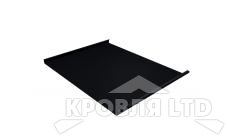 Фальц двойной стоящий, Drap TX RAL 9005 черный, толщина 0,5