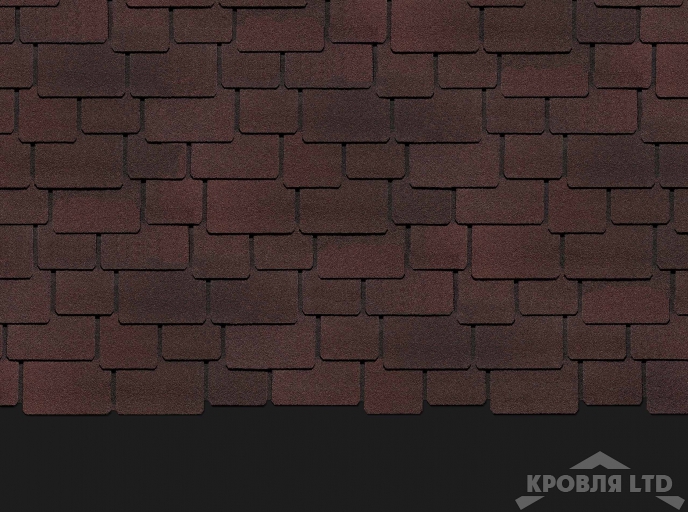 Гибкая черепица Дёке серия LUX коллекция САППОРО цвет Зрелый каштан