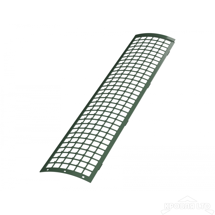 ТН ПВХ D125/82 ММ РЕШЕТКА ЖЕЛОБА ЗАЩИТНАЯ 0,6М ЗЕЛЕНЫЙ Rall 6005