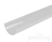 Желоб полукруглый для водостока Foramina PUR 150мм 3м RAL 9003 белый