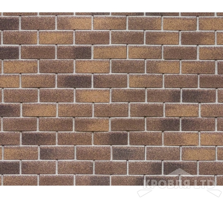 Фасадная плитка ТEХНОНИКОЛЬ HAUBERK цвет Бельгийский кирпич