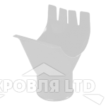 Воронка для водостока Foramina PUR 125/100мм RAL 9003 белый