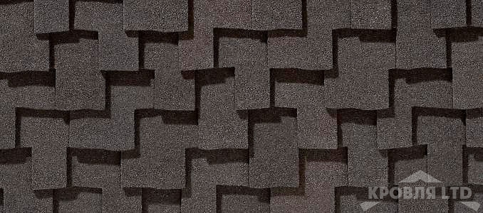 Гибкая черепица Certain Teed коллекция Presidential Shake цвет Shadow Gray