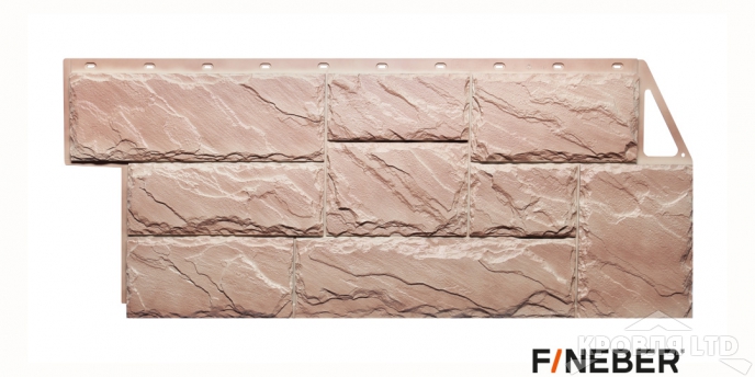 Фасадная панель FineBer Камень крупный Терракотовый