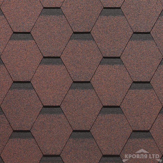 Гибкая черепица Дёке серия STANDARD коллекция Сота цвет Красный