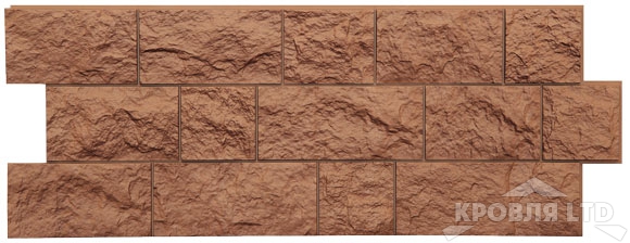 Фасадная панель  Docke Fels Терракотовый
