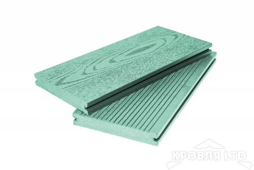 Террасная доска GRAND LINE серия Массив цвет Зеленый 22×140x4000