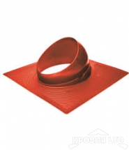 Основание для вентеляционной трубы Krovent Base-VT  125/150 красный для гибкой черепицы