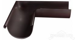 Угол желоба внутренний Oптима 90 град 125мм RAL 8017 шоколад