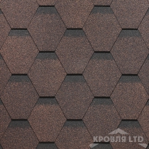 Гибкая черепица Дёке серия STANDARD коллекция Сота цвет Коричневый