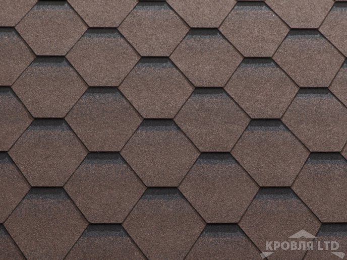 Гибкая черепица Катепал Коллекция Katrilli цвет Кора дерева