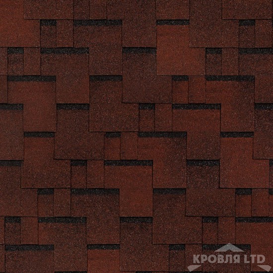 Гибкая черепица Тегола серия Категория КОМФОРТ коллекция San Remo цвет Rosso 402