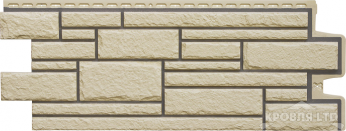 Фасадная панель Grand Line Камелот Design бежевый со швом RAL 7006