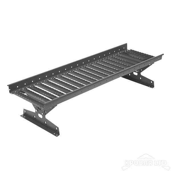 Кровельный мостик Roofsystems серия PRESTIGE ZN 360 EURO, Полиэстер RAL 7024
серый графит, 1,2м