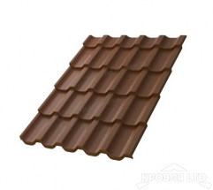 Металлочерепица Трамонтана- S , RAL 8004 Терракотовый, толщина 0,5