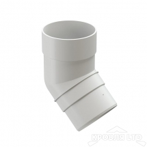 Колено трубы для водостока 45 град Деке Премиум  пломбир