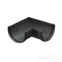 Угол желоба наружный для водостока 90 градусов Деке Премиум RAL 7024 графит