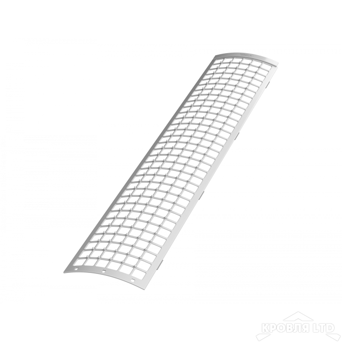 ТН ПВХ D125/82 ММ РЕШЕТКА ЖЕЛОБА ЗАЩИТНАЯ 0,6М БЕЛЫЙ Rall 9003