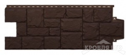 Фасадная панель Grand Line  "Крупный камень" Classic Коричневый