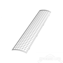 ТН ПВХ D125/82 ММ РЕШЕТКА ЖЕЛОБА ЗАЩИТНАЯ 0,6М БЕЛЫЙ Rall 9003